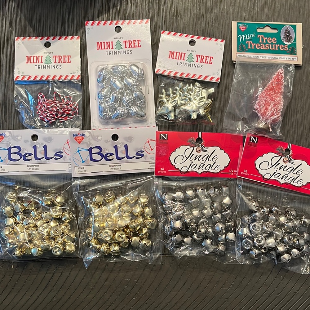 New Lot of Mini Tree Trimmings and Jingle Bells